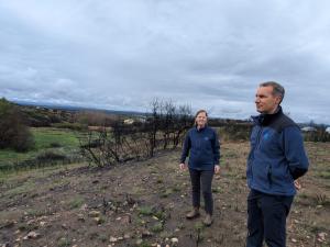 La presidenta de la CHD visita las actuaciones de restauración hidrológica y forestal en la provincia de Zamora